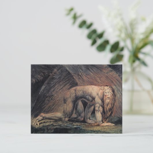 William Blake Art nebakanezer Postkarte (Stehend Vorderseite)