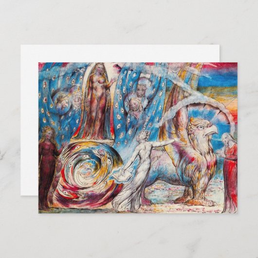 William Blake Beatrice Postcard Postkarte (Vorne/Hinten)