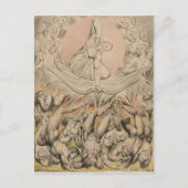 William Blake: Casting of Rebel Angels to Hell Postkarte (Vorderseite)