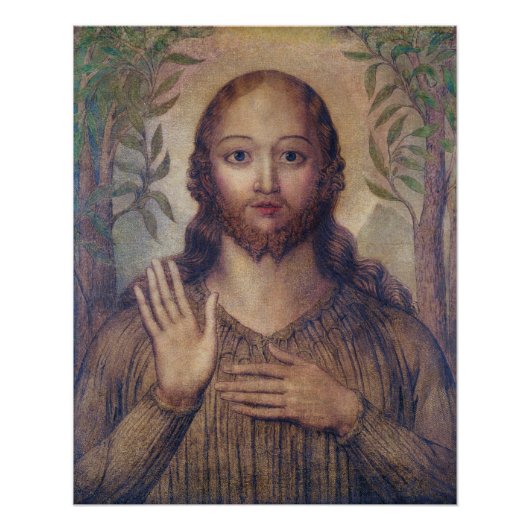 William Blake Christ blessing The saviour CC0066 Poster (Vorderseite)