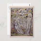 William Blake-Christ lehnt das Bankett von Satan a Postkarte (Vorne/Hinten)