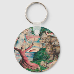 William Blake - Dante, die von den drei Völkern a Schlüsselanhänger