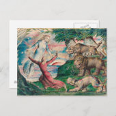 William Blake - Dante, die von der drei Bestie aus Postkarte (Vorne/Hinten)