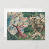 William Blake - Dante Running von den drei Bestien Postkarte (Vorne/Hinten)