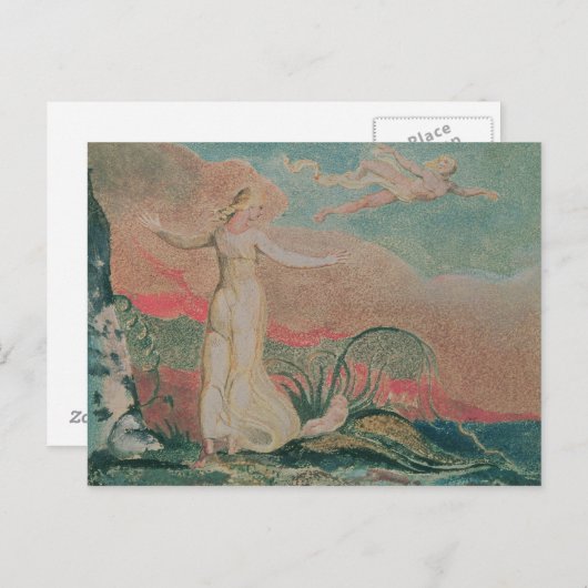 William Blake | Das Buch Thel; Blatt 4 Postkarte (Vorne/Hinten)