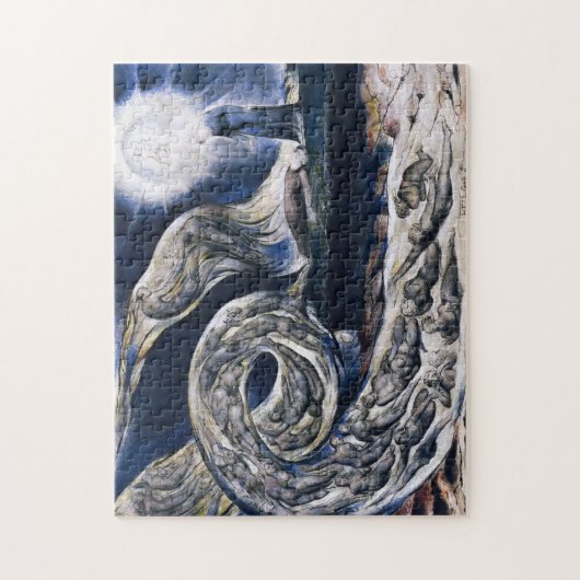 William Blake das Liebhaber-Wirbelwind-Puzzlespiel Puzzle (Vertikal)
