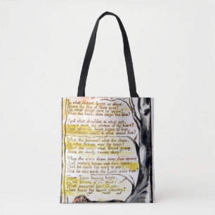 William Blake "das Tyger", Platte 6 (Bentley 42) Tasche