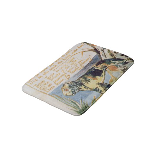 William Blake | das Tyger, von den Liedern von Badematte (Schrägansicht)