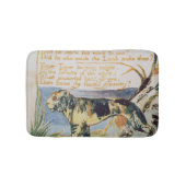 William Blake | das Tyger, von den Liedern von Badematte (Vorderseite)