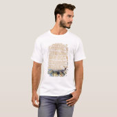 William Blake | das Tyger, von den Liedern von T-Shirt (Vorne ganz)