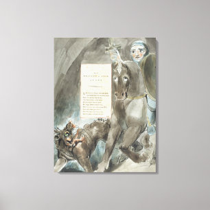 William Blake der Abfall von Odin, eine Ode, von Leinwanddruck