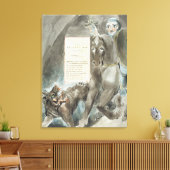 William Blake | Der Abstieg von Odin, An Ode, von Leinwanddruck (Insitu (Wohnzimmer))