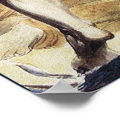 William Blake: Der große rote Drache Poster (Ecke)