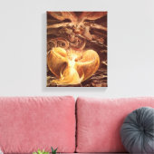 William Blake - Der große rote Drache und die Frau Leinwanddruck (Insitu (Wohnzimmer))
