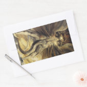 William Blake - Der Große Rote Drache und die Frau Rechteckiger Aufkleber (Umschlag)