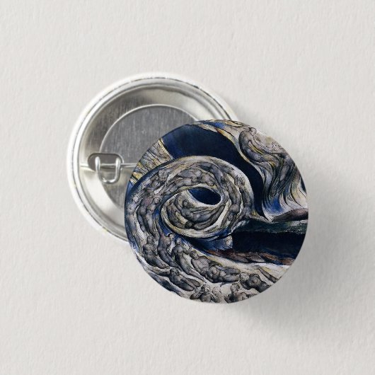 William Blake der Liebhaber-Wirbelwind-Knopf Button (Vorne & Hinten)