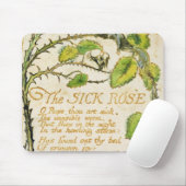 William Blake | die kranke Rose, von den Liedern Mousepad (Mit Mouse)