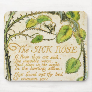 William Blake die kranke Rose, von den Liedern Mousepad