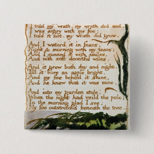 William Blake ein Gift-Baum Button