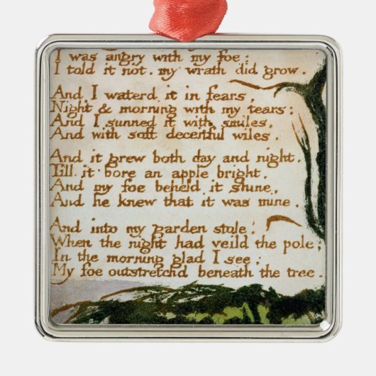 William Blake | ein Gift-Baum Ornament Aus Metall (Vorne)