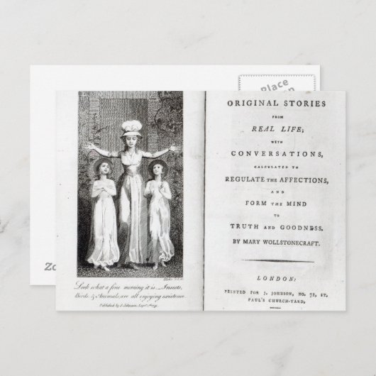 William Blake | Frontispiece to 'Original Stories Postkarte (Vorne/Hinten)