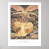 William Blake Great Red Dragon Woman Clothed Sun Poster (Vorne)