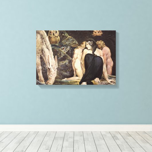 William Blake Hecate Canvas Print Leinwanddruck (Insitu (Holzboden))