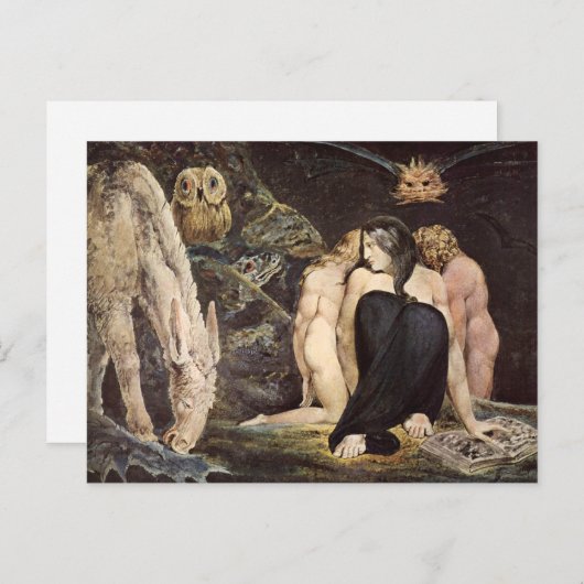 William Blake Hecate Postcard Postkarte (Vorne/Hinten)