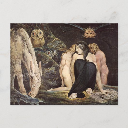 William Blake Hecate Postcard Postkarte (Vorderseite)