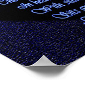 William Blake "Ich muss nach meinem" Zitatposter Poster (Ecke)