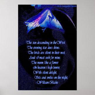 William Blake "Ich muss nach meinem" Zitatposter Poster