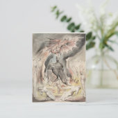 William Blake: Illustration Christi Geburt Postkarte (Stehend Vorderseite)