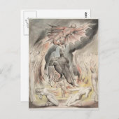 William Blake: Illustration Christi Geburt Postkarte (Vorne/Hinten)