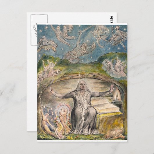 William Blake: Illustration zu Milton`s L`Allegro Postkarte (Vorne/Hinten)