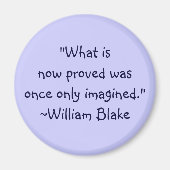 William Blake Imagination Zitat Magnet (Vorne)