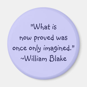 William Blake Imagination Zitat Magnet