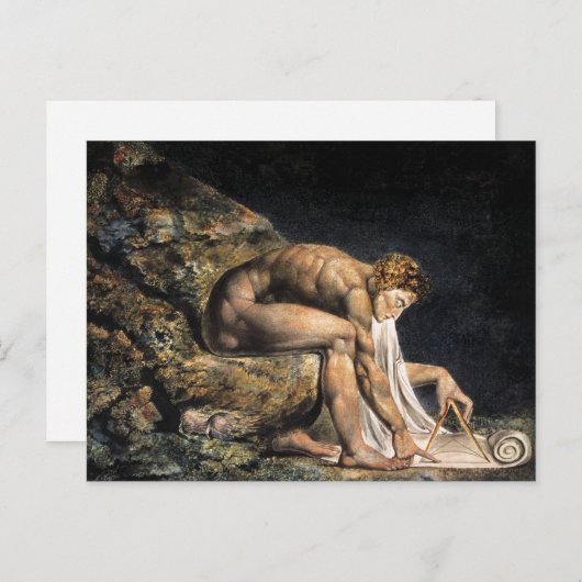 William Blake Isaac Newton Postcard Postkarte (Vorne/Hinten)