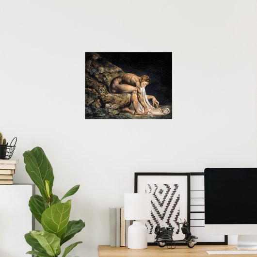 William Blake Isaac Newton Poster (Heimbüro)