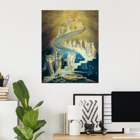 William Blake Jacobs Ladder Poster (Heimbüro)