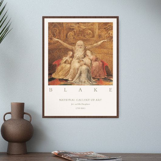 William Blake Job und seine Töchter Art Poster