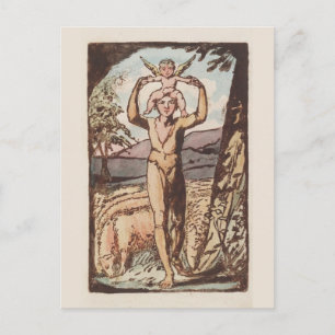 William Blake, Lieder der Erfahrung, Antikdruck Postkarte