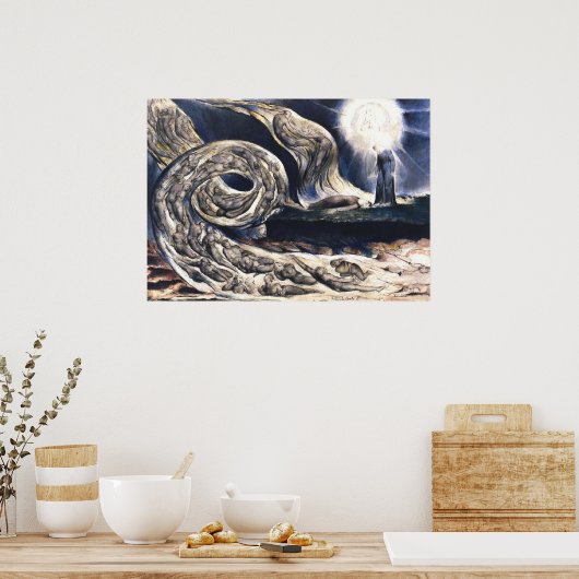 William Blake Lovers' Whirlwind illustriert Hell Poster (Küche)