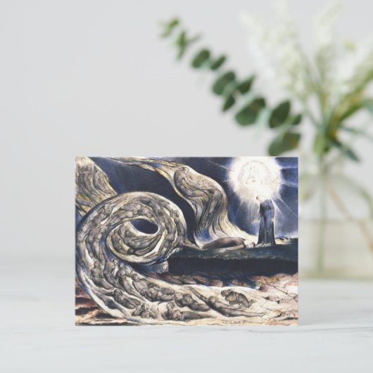William Blake Lovers' Whirlwind illustriert Hell Postkarte (Stehend Vorderseite)