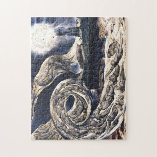 William Blake Lovers Whirlwind illustriert Hell Puzzle (Vertikal)