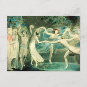 William Blake Midsommer Night's Dream Postcard Postkarte