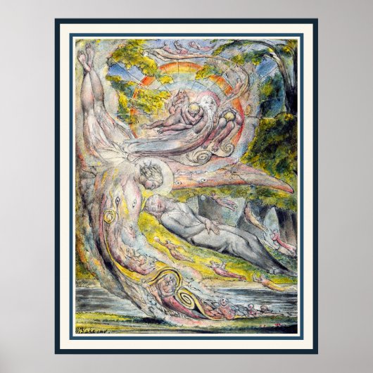 William Blake: Miltons geheimnisvoller Traum Poster (Vorne)