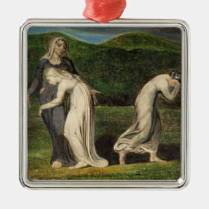William Blake Naomi, der Ruth und Orpah zu Silbernes Ornament