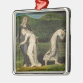 William Blake | Naomi, der Ruth und Orpah zu Silbernes Ornament (Links)