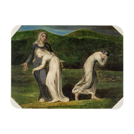 William Blake | Naomi verärgert Ruth und Orpah zu Magnet (Horizontal)