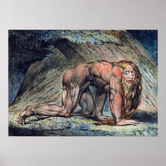 William Blake Nebuchadnezzar Poster (Vorne)